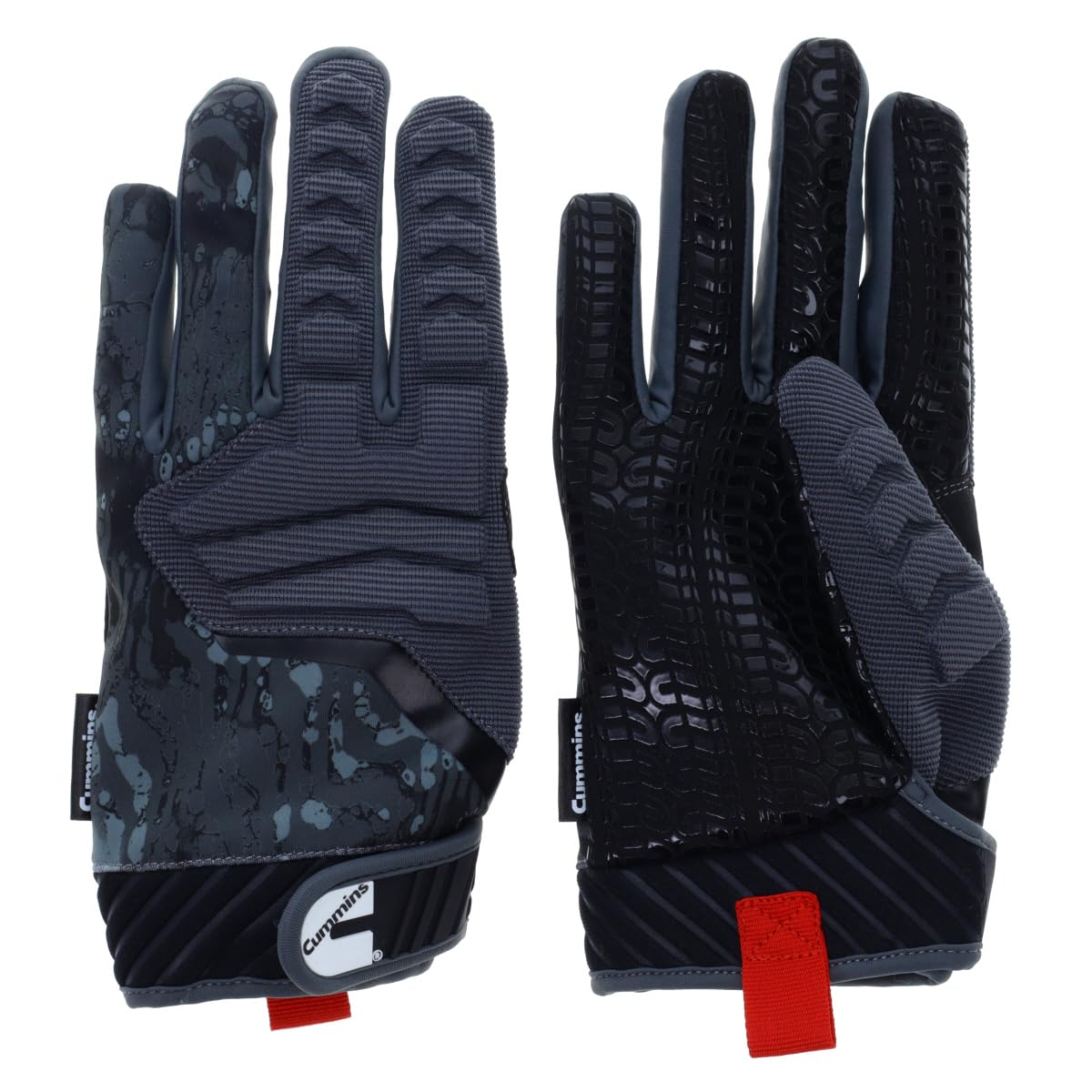 Cummins Pro Mechanic Glove - Professional Tool Grip Mechanics Work Gloves for Men Women with Impact Protection, XL, Black and Gray