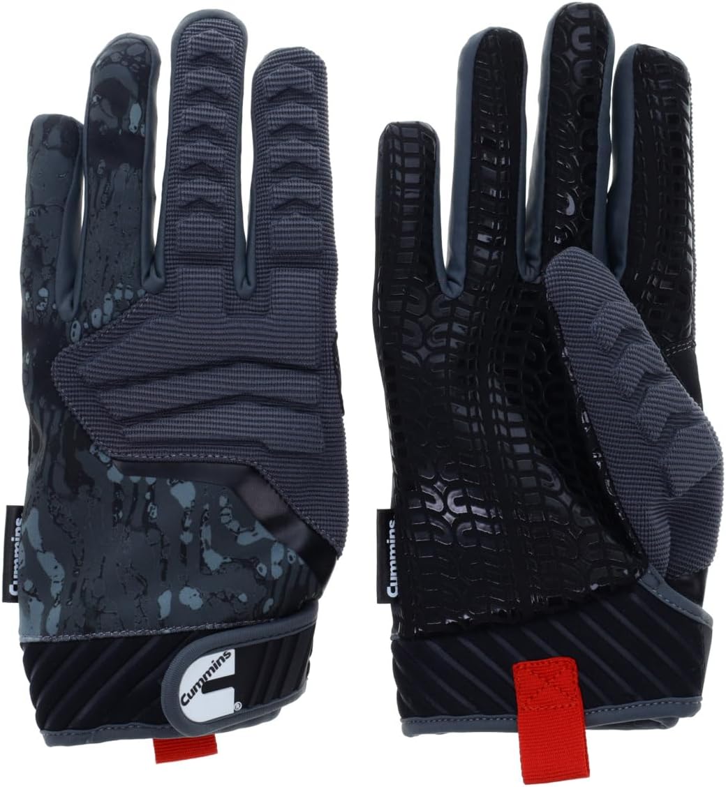 Cummins Pro Mechanic Glove - Professional Tool Grip Mechanics Work Gloves for Men Women with Impact Protection, XL, Black and Gray